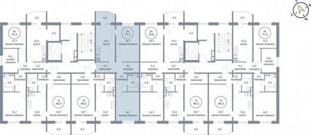 Продажа двухкомнатной квартиры, 71.3 м², этаж 5 из 5. Фото 4