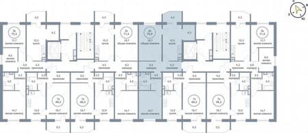Продажа двухкомнатной квартиры, 75.6 м², этаж 3 из 5. Фото 3