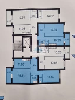 Объявление о продаже двухкомнатной квартиры, 64.36 м², этаж 5 из 10. Фото 3