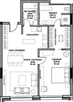 Продам однокомнатную квартиру, 79 м², 10 мин. до метро пешком, этаж 2 из 4. Фото 1