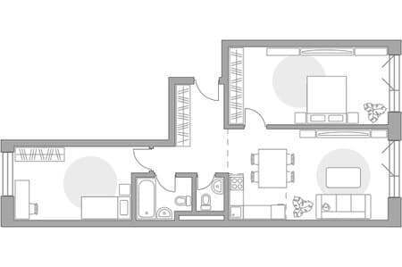 Продаю трехкомнатную квартиру, 74.02 м², 9 мин. до метро пешком, этаж 11 из 17. Фото 1
