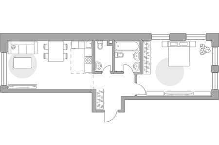 Продаю двухкомнатную квартиру, 60.64 м², 9 мин. до метро пешком, этаж 3 из 11. Фото 1