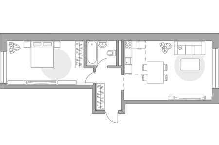 Продается двухкомнатная квартира, 59.6 м², 9 мин. до метро пешком, этаж 15 из 18. Фото 1