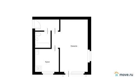Купить однокомнатную квартиру, 31 м², этаж 3 из 5. Фото 4