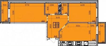 Объявление о продаже двухкомнатной квартиры, 74.9 м², этаж 9 из 14. Фото 4
