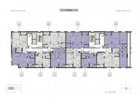 Продажа однокомнатной квартиры, 33.7 м², этаж 2 из 13. Фото 3