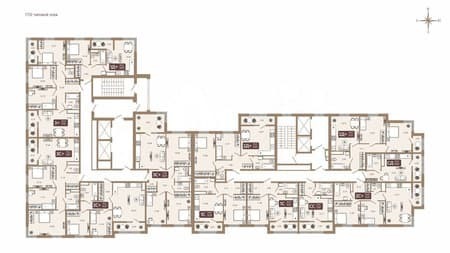 Продам трехкомнатную квартиру, 79.3 м², этаж 4 из 16. Фото 2