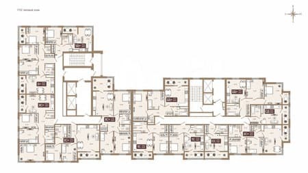 Продажа трехкомнатной квартиры, 77.2 м², этаж 3 из 16. Фото 2