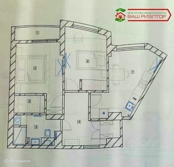 Продаю двухкомнатную квартиру, 61 м², этаж 1 из 16. Фото 4