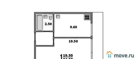Продаю однокомнатную квартиру, 34.8 м², этаж 4 из 12. Фото 2