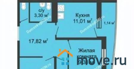 Объявление о продаже трехкомнатной квартиры, 76.8 м², этаж 5 из 24. Фото 6