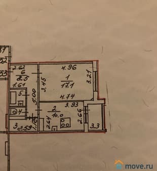 Продать однокомнатную квартиру, 42.1 м², этаж 3 из 16. Фото 1
