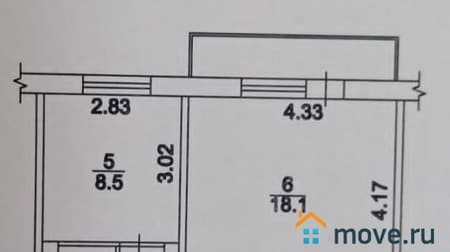 Продам однокомнатную квартиру, 39.8 м², этаж 9 из 10. Фото 1