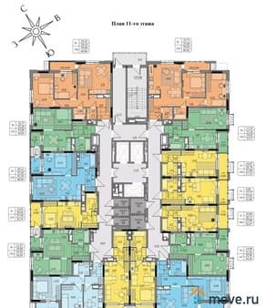 Продаем двухкомнатную квартиру, 45.26 м², этаж 11 из 17. Фото 7