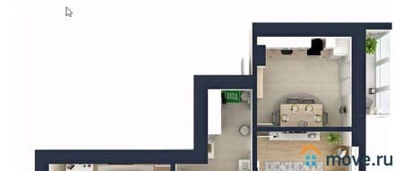 Продажа двухкомнатной квартиры, 61.4 м², этаж 9 из 20. Фото 7