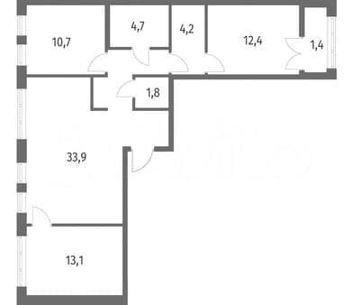 Продам трехкомнатную квартиру, 82.2 м², этаж 5 из 7. Фото 5