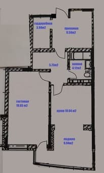 Объявление о продаже однокомнатной квартиры, 39.3 м², этаж 5 из 5. Фото 3