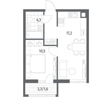 Продаю однокомнатную квартиру, 37.4 м², этаж 1 из 5. Фото 7