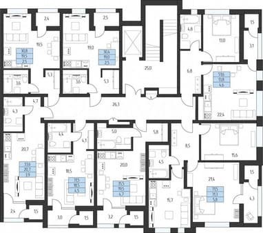 Продам двухкомнатную квартиру, 69.7 м², этаж 2 из 8. Фото 5