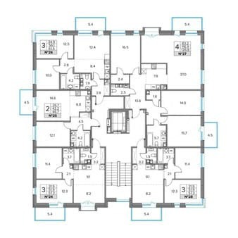 Продажа трехкомнатной квартиры, 57.3 м², этаж 5 из 5. Фото 4