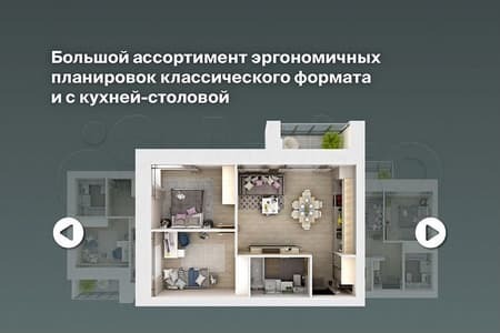 Объявление о продаже трехкомнатной квартиры, 70.5 м², этаж 8 из 12. Фото 2
