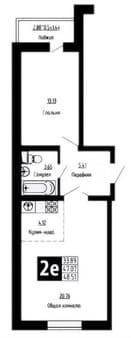 Продам двухкомнатную квартиру, 49.1 м², этаж 2 из 3. Фото 1