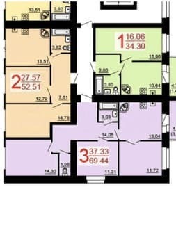 Объявление о продаже двухкомнатной квартиры, 53 м², этаж 5 из 9. Фото 1