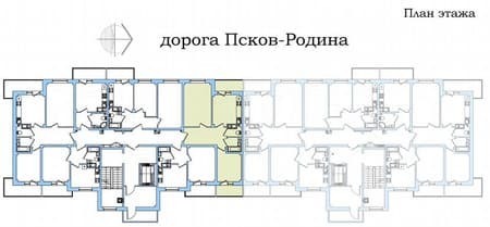 Продам двухкомнатную квартиру, 69.9 м², этаж 8 из 9. Фото 3