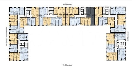 Продажа двухкомнатной квартиры, 73.9 м², этаж 9 из 16. Фото 2