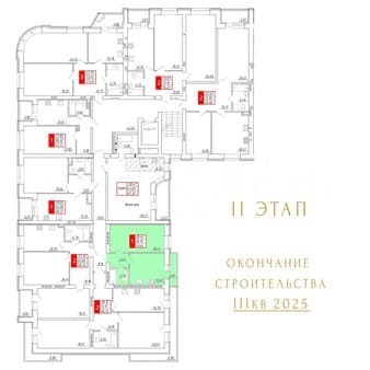 Продажа однокомнатной квартиры, 41.6 м², этаж 3 из 9. Фото 2