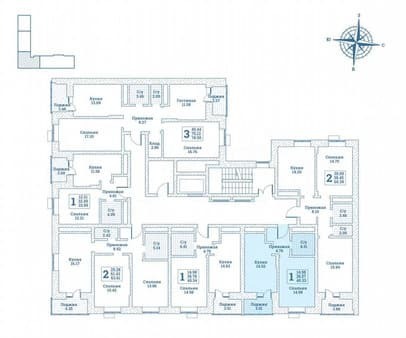 Продается однокомнатная квартира, 40.3 м², этаж 2 из 7. Фото 5
