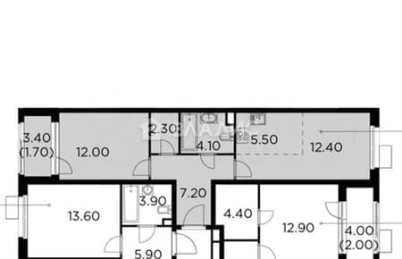 Продаем однокомнатную квартиру, 45.2 м², этаж 11 из 17. Фото 1