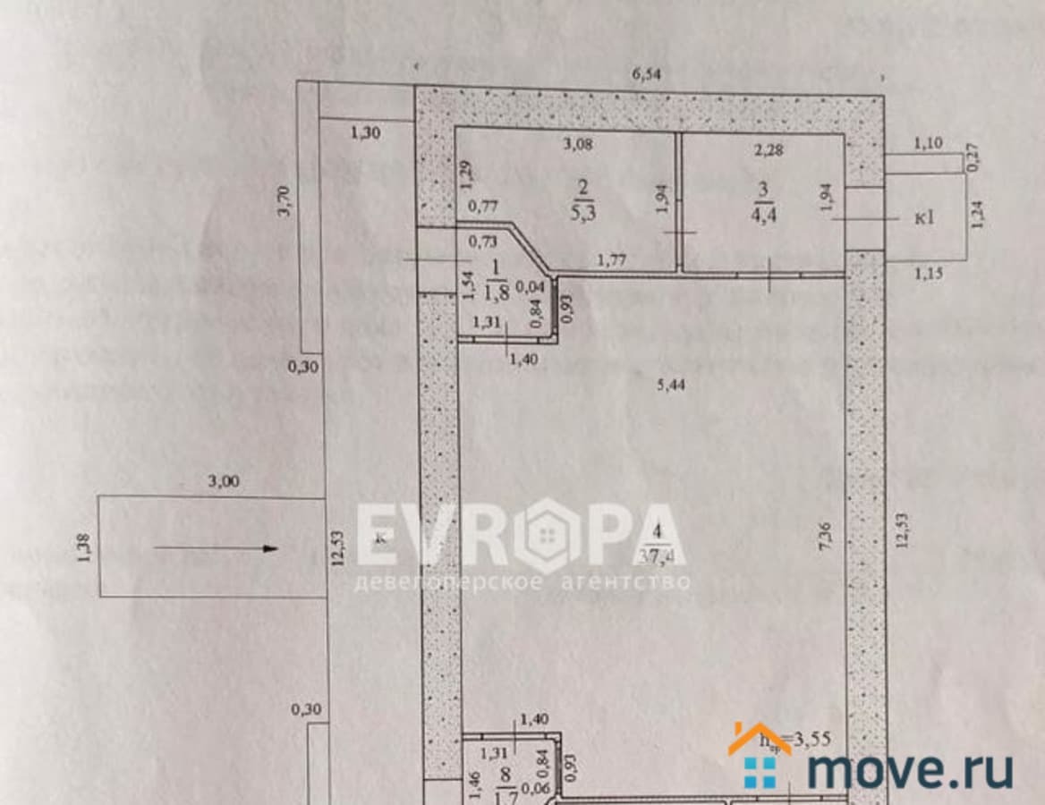 торговое помещение, 60.3 м²