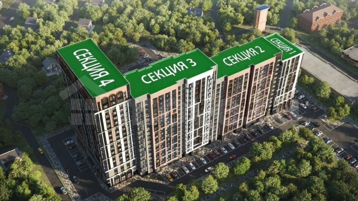 2-комн. квартира, 39.9 м²